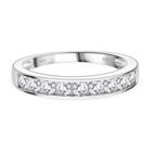 RADIANTA GRA zertifiziert Moissanit (D-VVS) Ring 925 Silber rhodiniert (Größe 18.00) ca. 0.99 ct