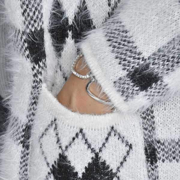 TAMSY: Comfort Cardigan mit 2 Taschen, Schwarz image number 5