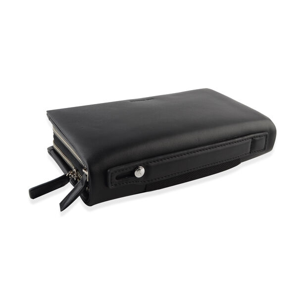 CERRUTI 1881: Leder Brieftasche, Schwarz image number 2