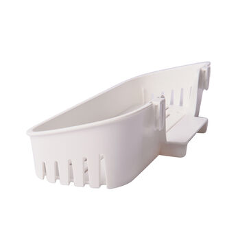 Multifunktionales Gew&uuml;rzregal mit Drucktastensperren, Wei&szlig;