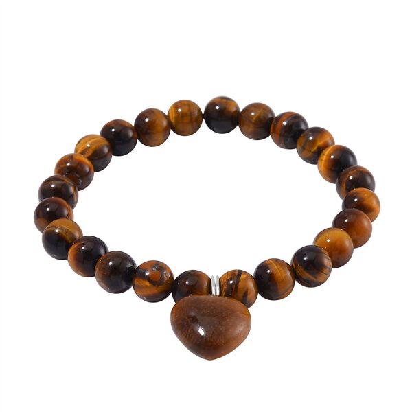 3er-Set- Gelbe Tigerauge und weiße Kristall Quarz-Armbänder - 231 ct. image number 5