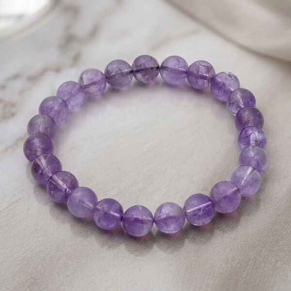 AAA Afrikanischer Amethyst Armband 18 cm ca. 120,00 ct. image number 1