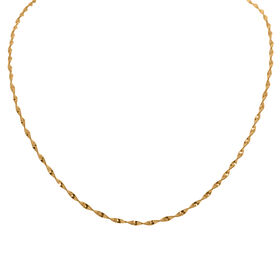 925 Silber vergoldet Kette ca. 45 cm ca. 4,02g