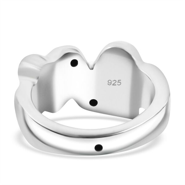 Herzring in 925 Silber, 3,60 Gramm image number 5