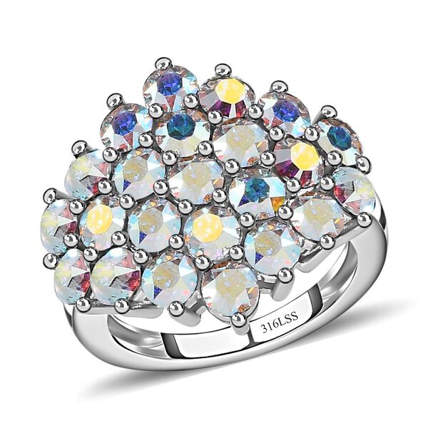 Kristall Ring, Edelstahl (Gr&ouml;&szlig;e 16.00) image number 3