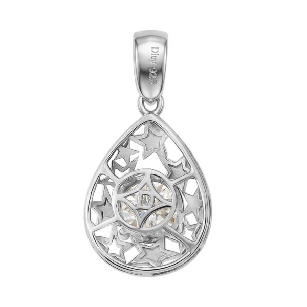 D'Joy Moissanit Anh&auml;nger 925 Silber Platiniert ca. 1.20 ct image number 4