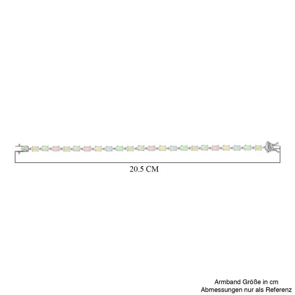 AA Nat&uuml;rliches, &auml;thiopisches Welo Opal Armband, 925 Silber rhodiniert image number 5