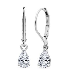 Lab Grown Diamant VS-GH Ohrringe 925 Silber 750 Gelbgold Vermeil ca. 1.00 ct