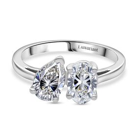 LUXURIANT DIAMOND - Lab Grown Diamant VS-EF IGI zertifiziert Ring 950 Platin (Größe 18.00) ca. 2,00 ct