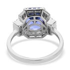 RHAPSODY AAAA Tansanit und Diamant VS2 E-F Ring 950 Platin (Größe 18.00) ca. 4,08 ct image number 5