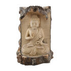 Handgefertigte Buddha Skulptur aus Holz, ca. 30 cm Hoch image number 0