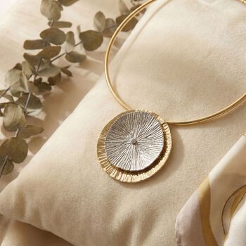 Bicolor Halskette ca. 48 cm ca. 38,40g