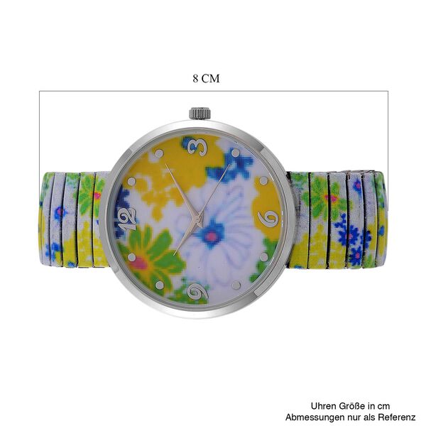 STRADA Armbanduhr - Blumen-Design, Japanisches Uhrwerk, Wasserresistent image number 7