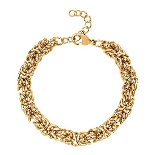 Kettengeflect Byzantin-Armband, Reiner Edelstahl, ca. 19 cm, ca. 35,00g image number 0