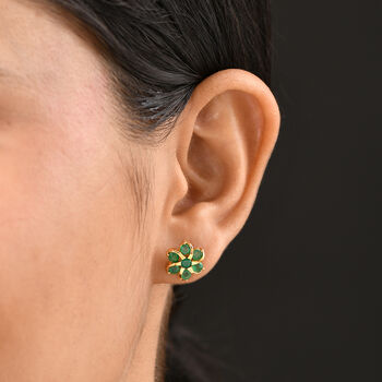 AA Kagem sambischer Smaragd Ohrringe - 1,54 ct.