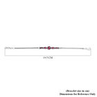 Afrikanisches Rubin-Armband, (Fissure gefüllt), 19 cm, 925 Silber ca. 3,60 ct image number 4