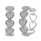 LUXURIANT DIAMOND - Lab Grown Diamant SI Ohrringe 925 Silber rhodiniert ca. 1.50 ct