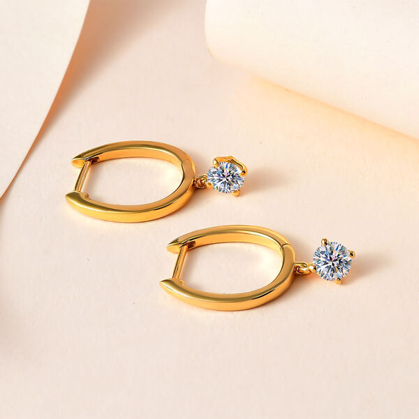 Moissanit Ohrringe - 0,83 ct. image number 2