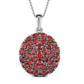 Mosambik Granat-Anhänger mit Kette, 50 cm - 10,82 ct.