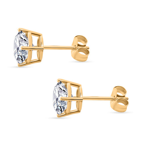 LUXURIANT DIAMOND- VS-GH Labor Diamant Ohrringe in 585 Gelbgold - 2 ct. image number 3