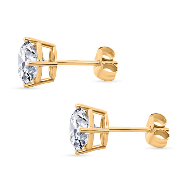 LUXURIANT VS-GH Labor Diamant Ohrringe in 585 Gelbgold - 2 ct. image number 3