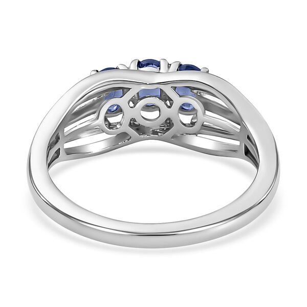 AA Tansanit-Ring, 925 Silber platiniert  ca. 0,56 ct image number 6