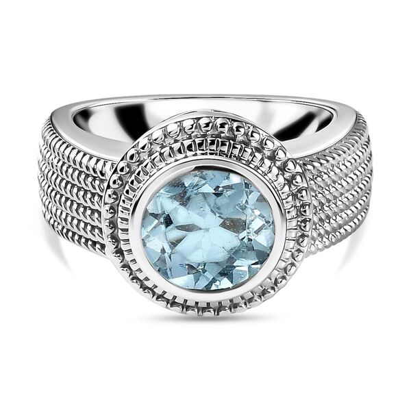 Himmelblauer Topas-Ring, ca. 2,32 ct