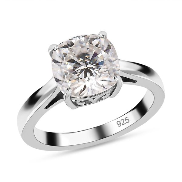 Moissanit Solitär Ring - 3,16 ct. image number 4