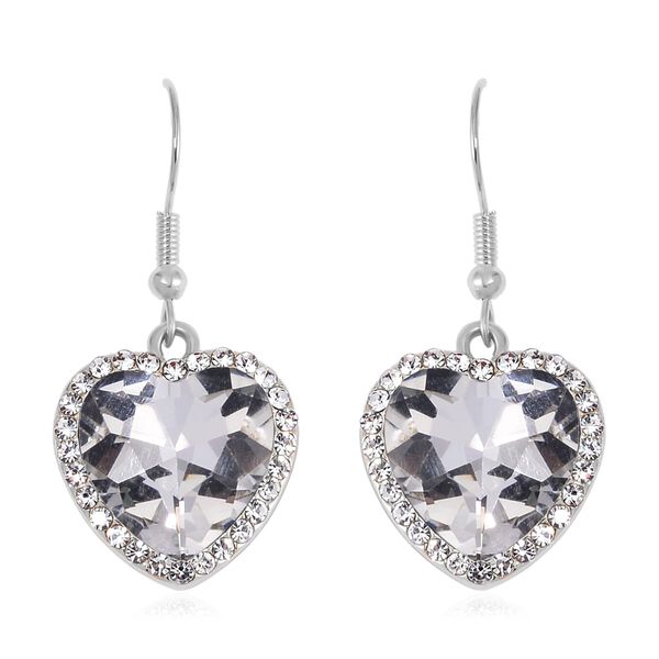 J Francis gefertigt mit SWAROVSKI- Wei&szlig;es Swarovski Kristall Schmuckset image number 5