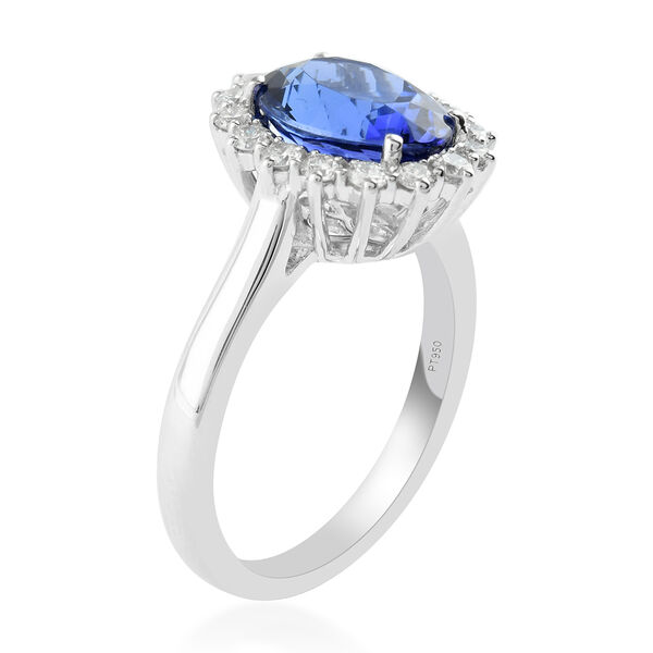 RHAPSODY AAAA Tansanit und VS E-F Diamant Halo Ring - 3,65 ct. image number 5