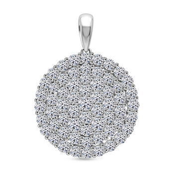 LUXURIANT DIAMOND - Lab Grown Diamant SI-GH Anh&auml;nger 925 Silber Rhodiniert ca. 3,00 ct.