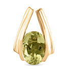Ouro Verde Quarz-Anhänger, 925 Silber vergoldet ca. 1,13 ct
