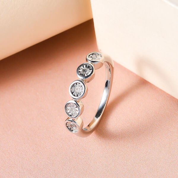 Wei&szlig;er Diamant-Ring image number 2