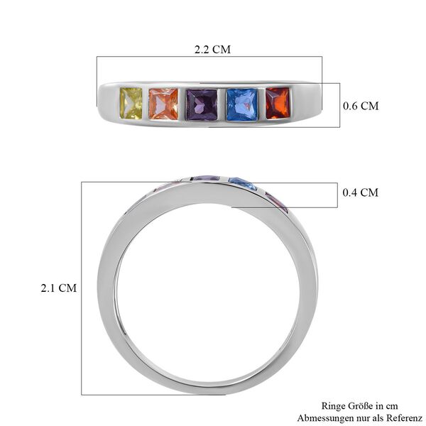 Lustro Stella - Feinster Zirkonia Ring, 925 Silber rhodiniert (Gr&ouml;&szlig;e 18.00) 1.31 ct image number 4