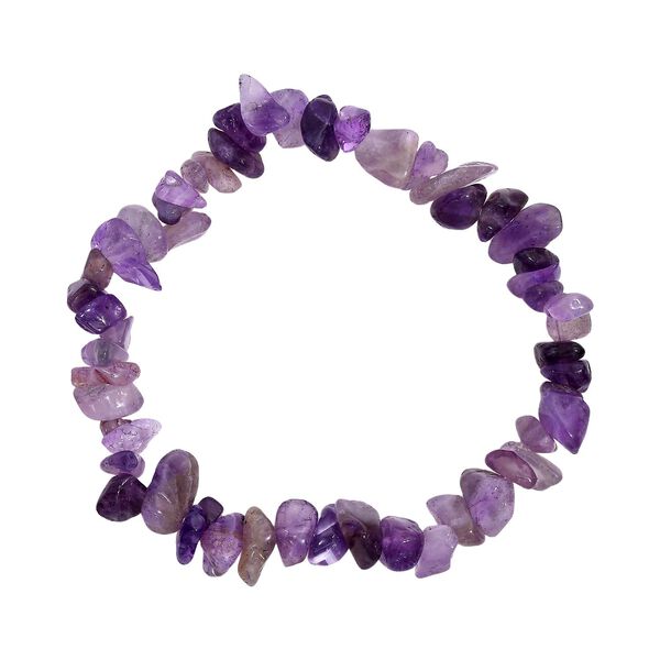 4er-Set - Flexible afrikanischer Amethyst, rote Aventurin, Labradorit und wei&szlig;e Mondstein-Armb&auml;nder - 325 ct. image number 4