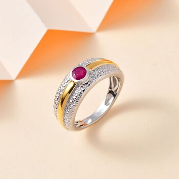 Zweifarbiger afrikanischer Rubin-Ring - 0,40 ct.