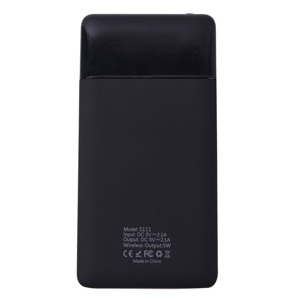 WESDAR kabellose Powerbank mit Bildschirmanzeige, 10000mAh, Schwarz image number 4