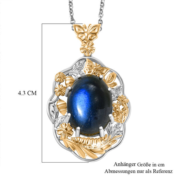 EVER TRUE AAA Labradorit Schmuckset ca. 50 cm ca. 13,60 ct. image number 6