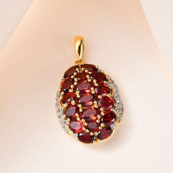 Mosambik Granat und Zirkon Anhänger - 6,54 ct. image number 2