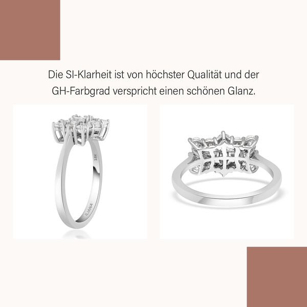 ILIANA Diamant zertifiziert SI G-H Ring 750 Weißgold image number 4