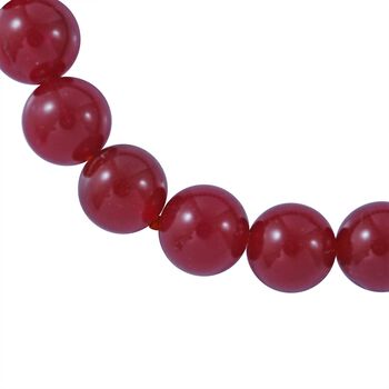 Rotes Onyx-Armband, 18 cm - 90 ct.