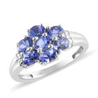 AAA Tansanit-Ring, 925 Silber platiniert  ca. 1,47 ct image number 3