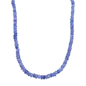 Tansanit Halskette, 45 cm - 57,60 ct.