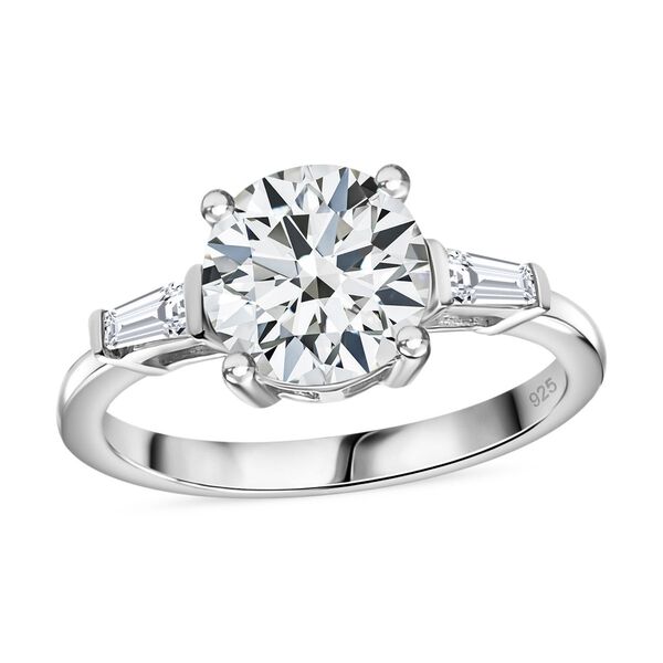 Moissanit Ring, 925 Silber rhodiniert - 1,88 ct. image number 5
