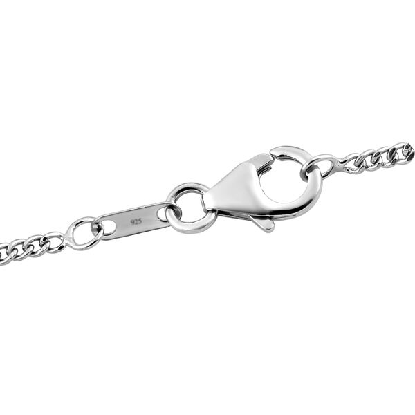 Tansanit-Collier,ca. 45 cm, 925 Silber platiniert ca. 4.21 ct image number 4