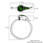 Natürlicher Chromdiopsid Ring 925 Silber (Größe 18.00) ca. 1,07 ct image number 6