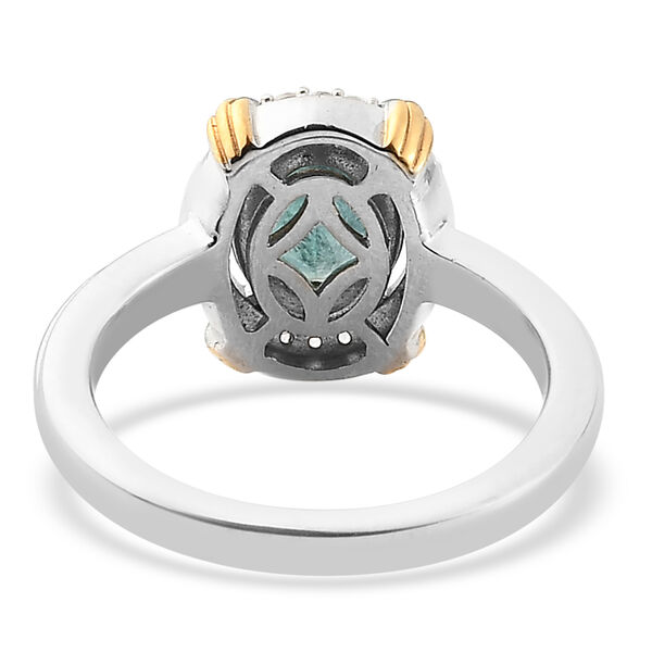 Grandidierit und Zirkon Ring 925 Silber Bicolor  ca. 0,97 ct image number 6