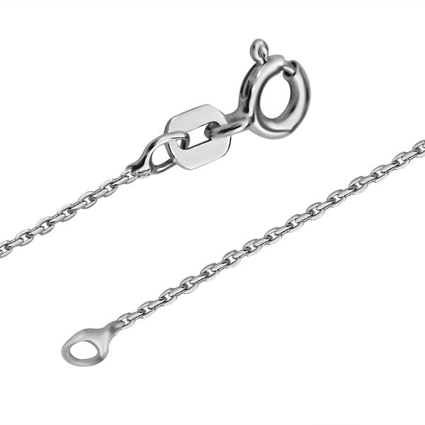 925 Silber rhodiniert Kette ca. 45 cm ca. 2,40g image number 4