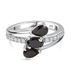 Elite Shungit und Zirkon Ring - 1,01 ct.