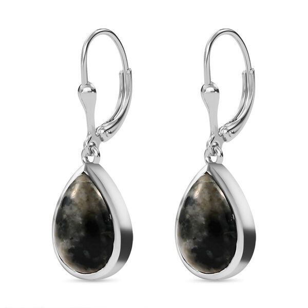 Natürliche Yooperlith-Ohrringe, 925 Silber platiniert ca. 10.21 ct image number 4